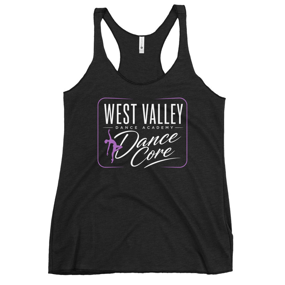 Performance | Thin Racerback Tank Top | WVDA Dance Core | Modern Script Logo
