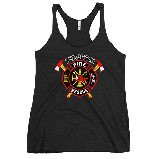 Performance | Thin Racerback Tank Top | Zumbrota Fire Department | Vanguard Logo