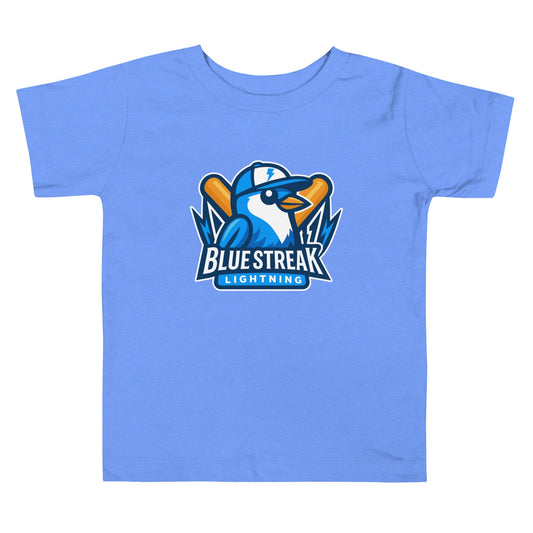 Performance | Toddler T-Shirt | Blue Streak Lightning | Mascot Logo