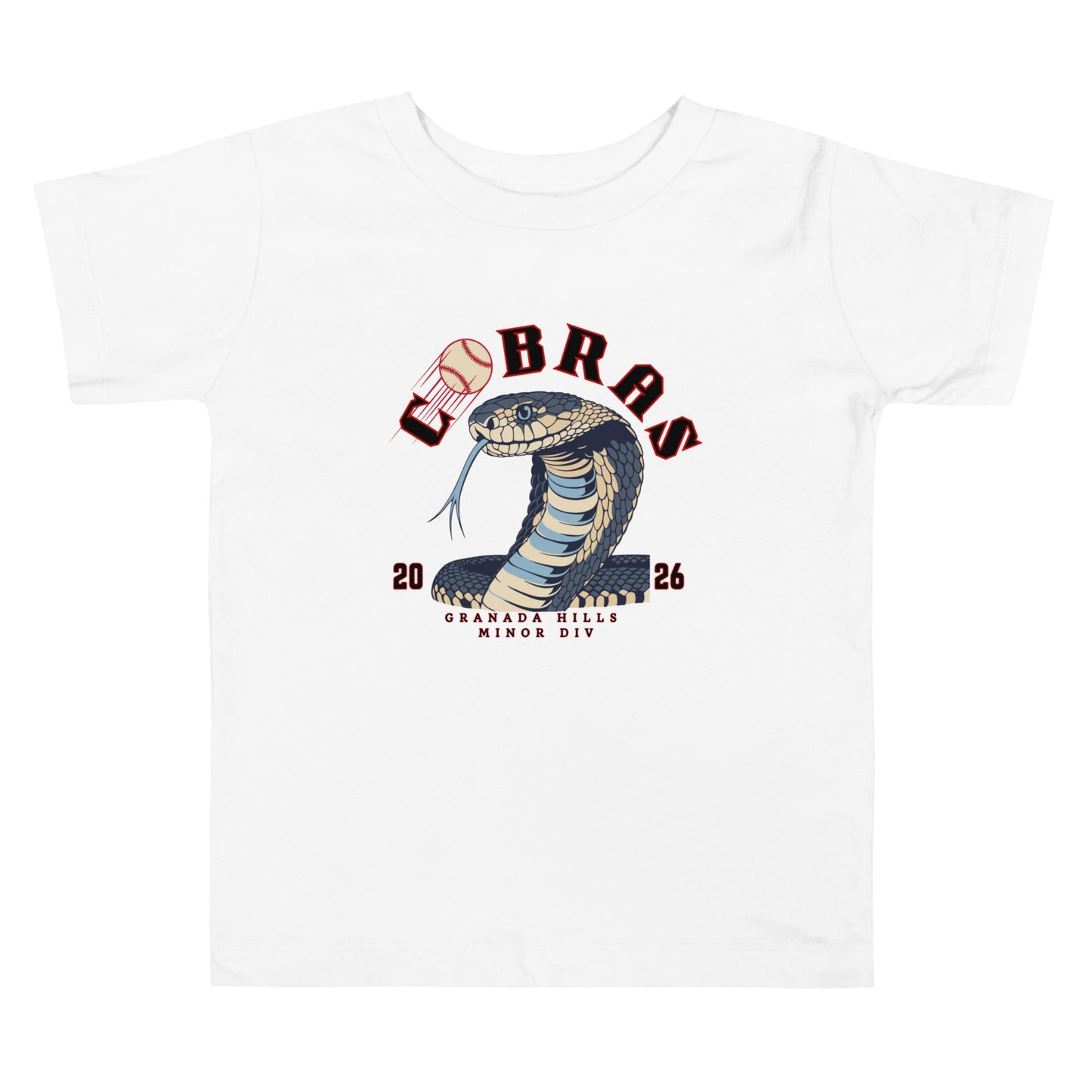 Performance | Toddler T-Shirt | Cobras '26 | Minor Div Logo