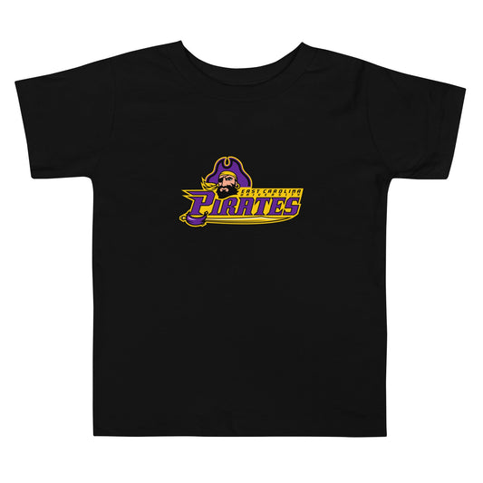 Performance | Toddler T-Shirt | ECU Club Womens Lacrosse | Pirate Emblem Logo