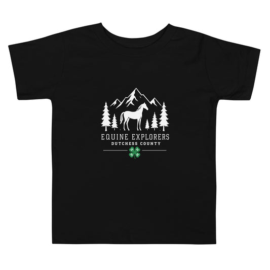 Performance | Toddler T-Shirt | Equine Explorers | Dutchess Crest Trailblazers Logo