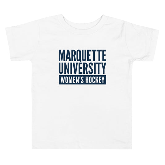Performance | Toddler T-Shirt | Marquette University Women's Hockey | Modern Script Logo