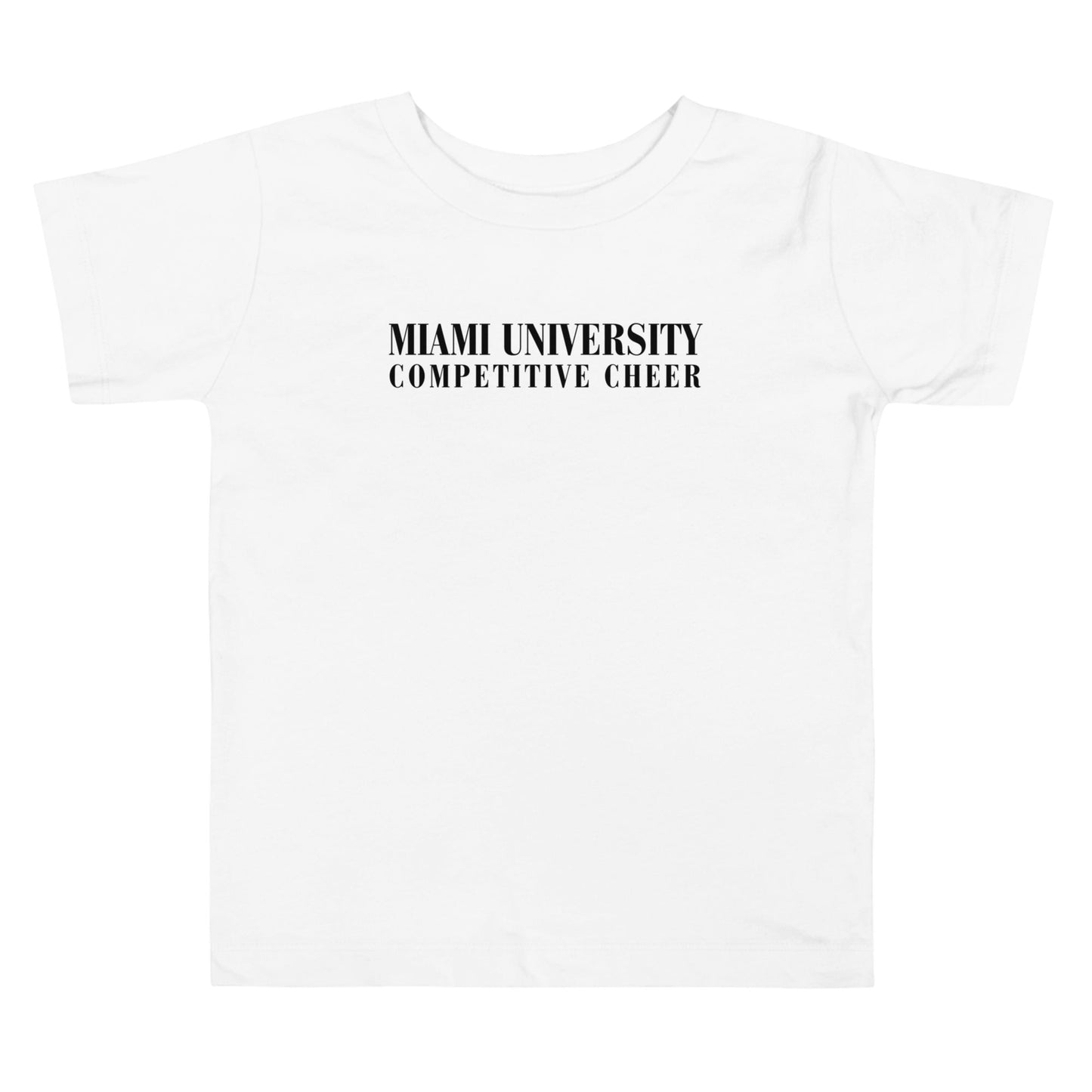 Performance | Toddler T-Shirt | Miami University Competitive Cheer Team | Alt Logo