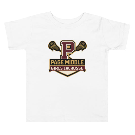 Performance | Toddler T-Shirt | Page Middle Girls Lacrosse | Block P Logo
