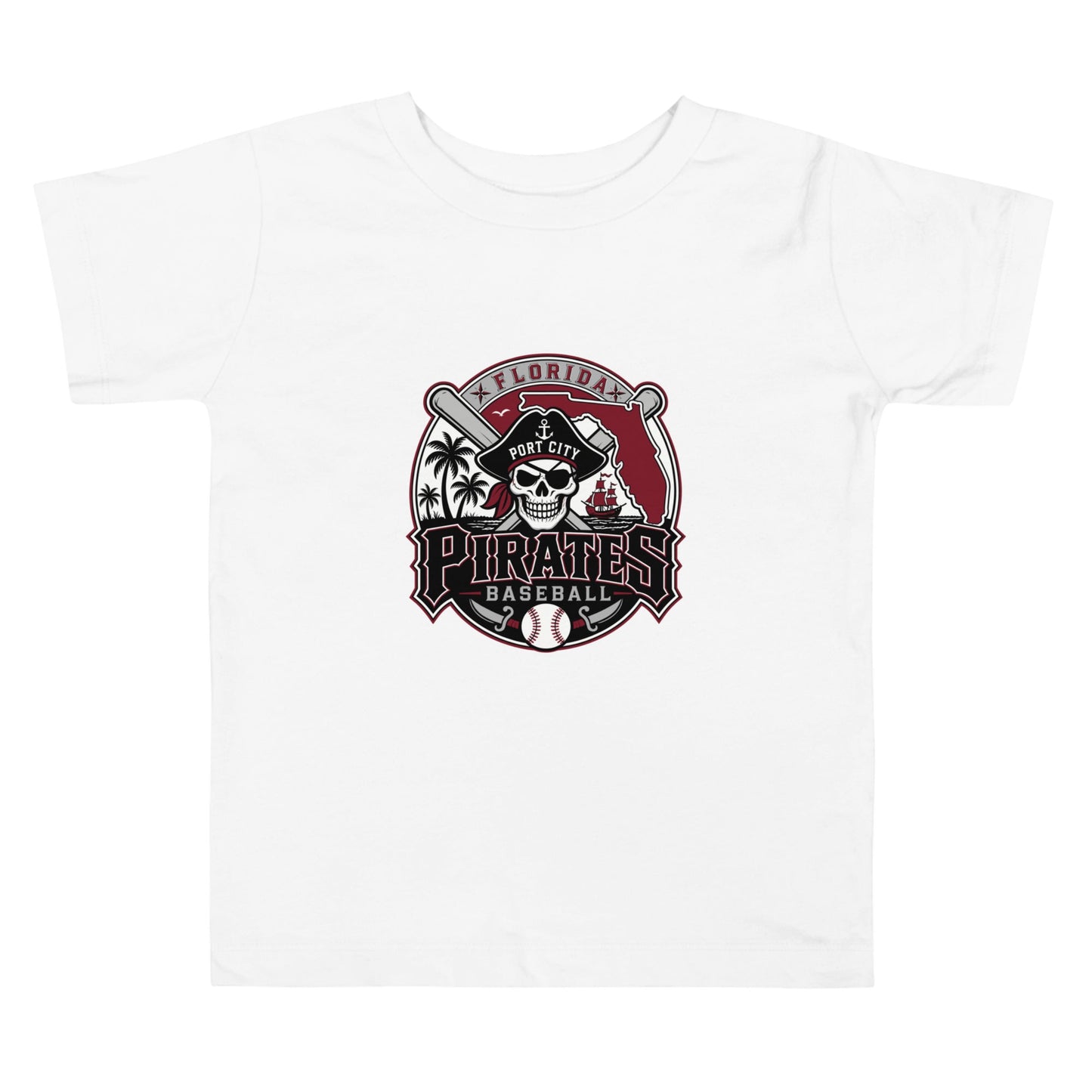 Performance | Toddler T-Shirt | Port City Pirates | Emblem Logo
