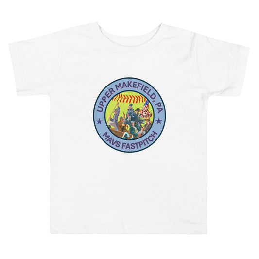 Performance | Toddler T-Shirt | Upper Makefield Mavs Fastpitch | Crossing Badge Logo