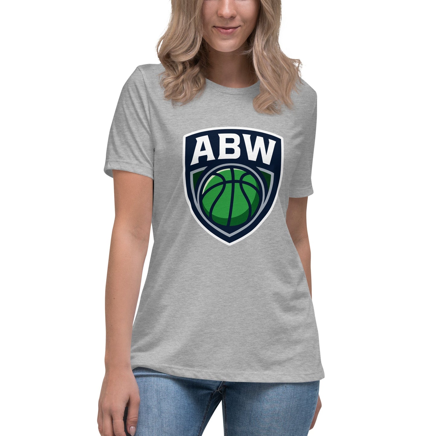 Performance | Women's Relaxed T Shirt | A Better Way Basketball Program | Shield Logo