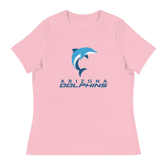 Performance | Women's Relaxed T Shirt | Arizona Dolphins Swim Team | Wave Athletic Logo