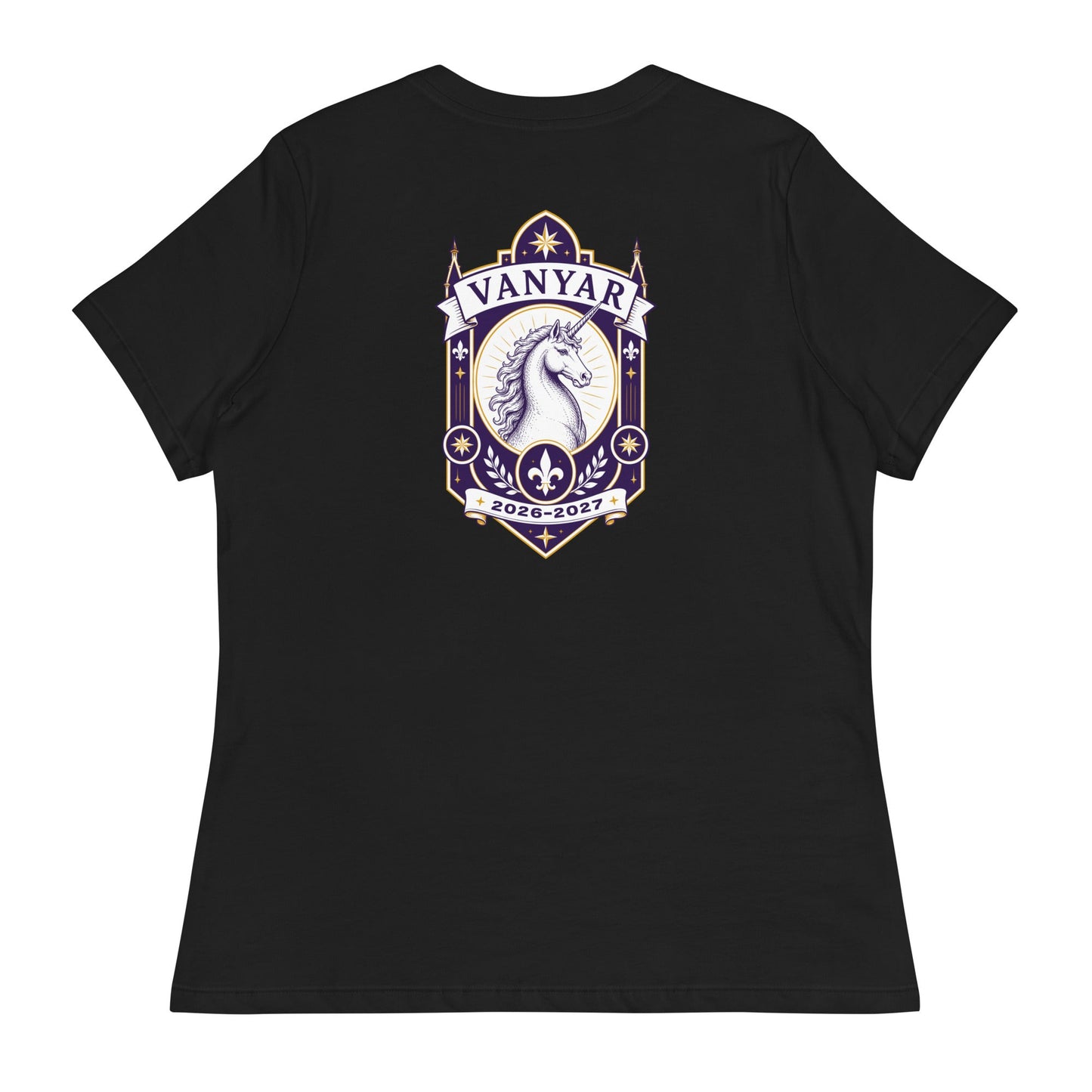 Performance | Women's Relaxed T Shirt | Arma Dei Academy Logic Houses | Vanyar Logo
