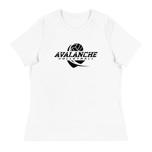Performance | Women's Relaxed T Shirt | Avalanche Volleyball Club | Crest Logo
