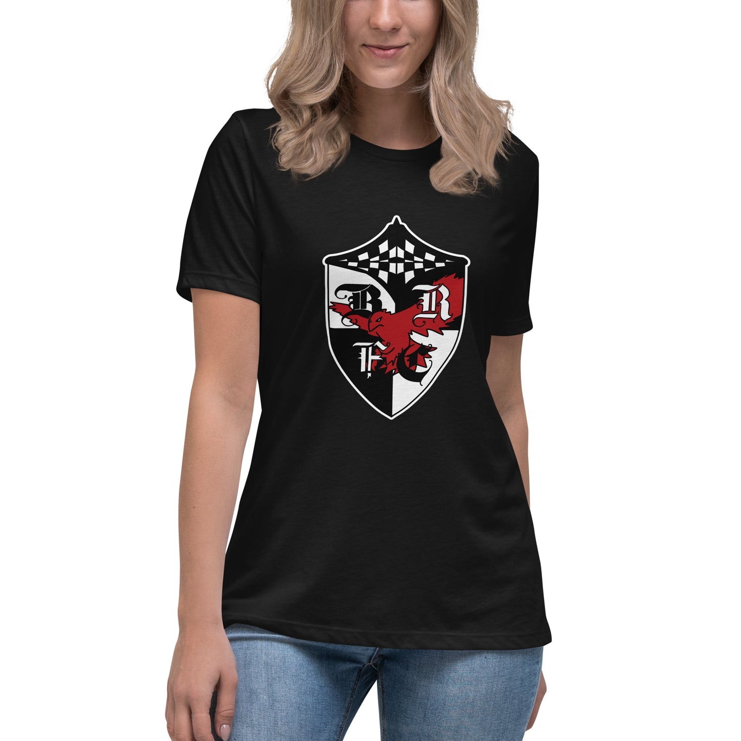Performance | Women's Relaxed T Shirt | Bard College Rugby Football Club | Raptor Logo