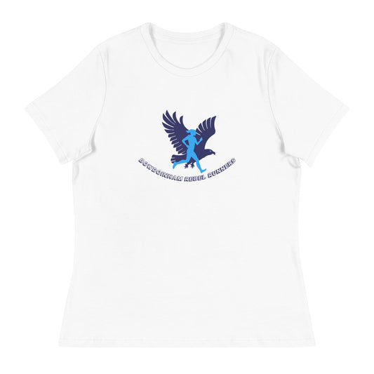 Performance | Women's Relaxed T Shirt | Bowdoinham Rebel Runners | Emblem Logo