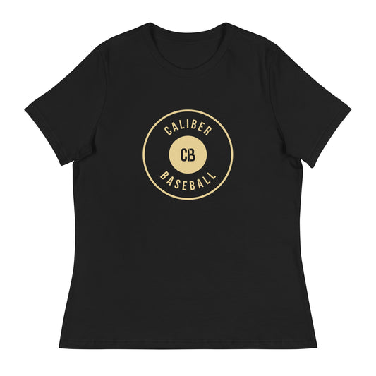 Performance | Women's Relaxed T Shirt | Caliber Baseball | Crest Logo