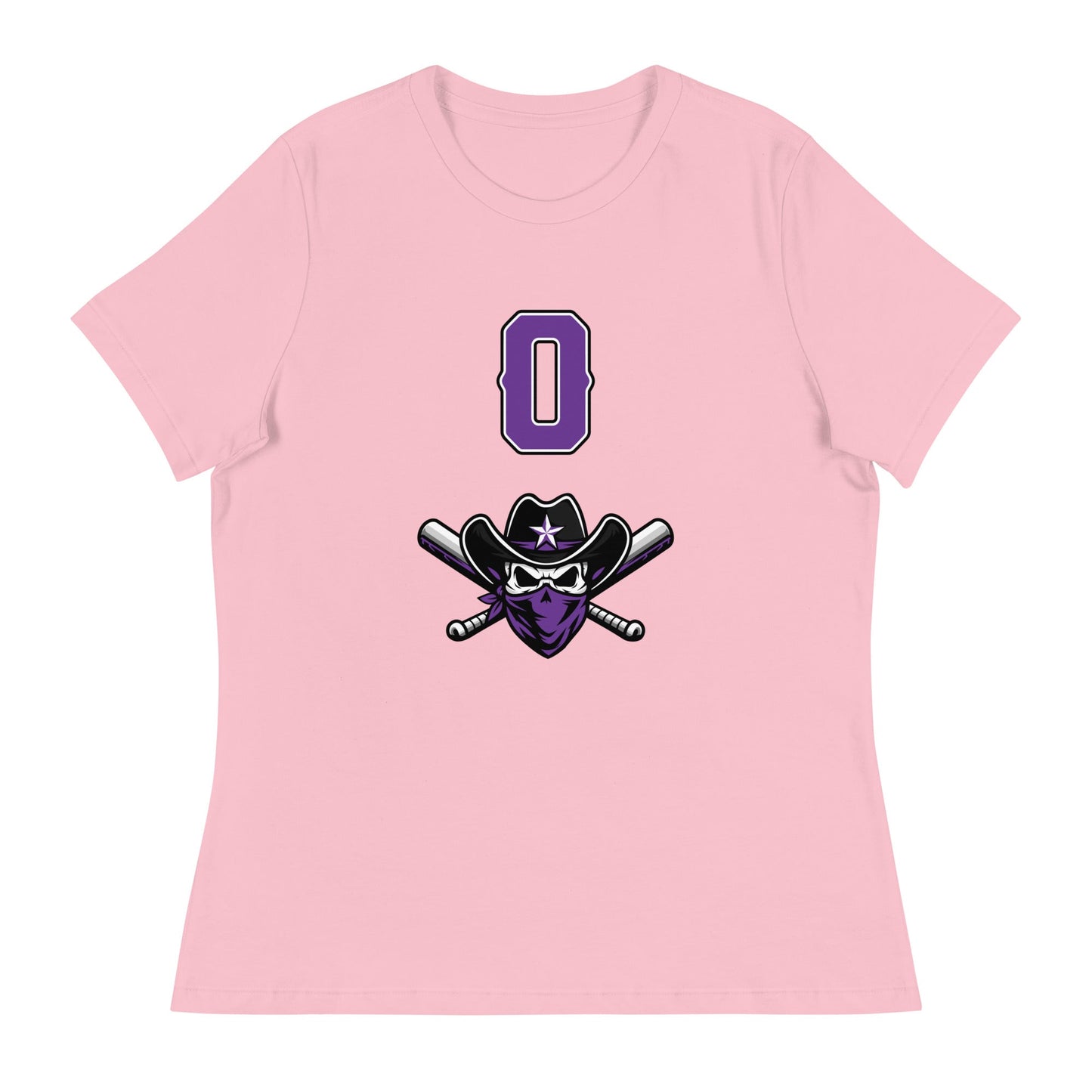 Performance | Women's Relaxed T Shirt | Carolina Outlaws Baseball | Purple Renegades Logo
