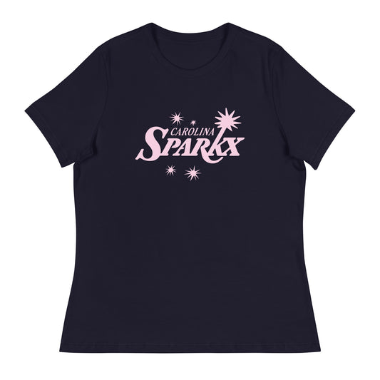Performance | Women's Relaxed T Shirt | Carolina Sparkx | Modern Script Logo