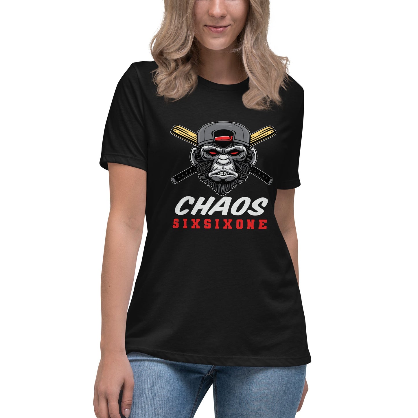 Performance | Women's Relaxed T Shirt | CHAOS 661 7u | SixSixOne Alt Logo