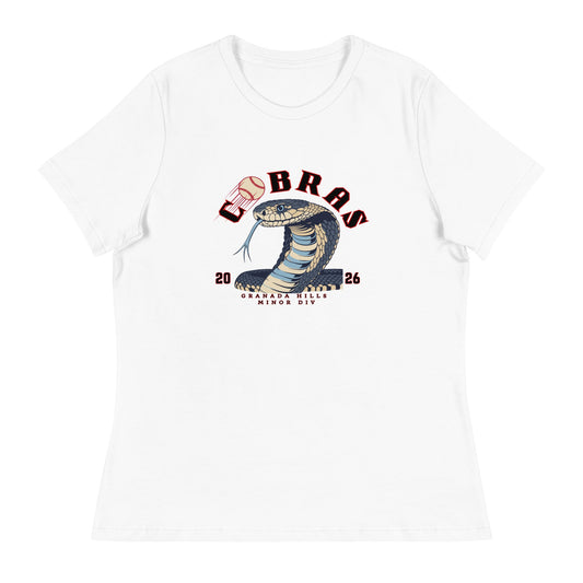 Performance | Women's Relaxed T Shirt | Cobras '26 | Minor Div Logo