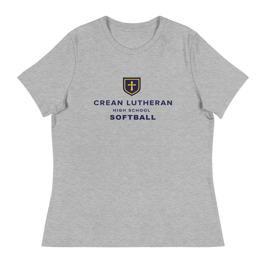 Performance | Women's Relaxed T Shirt | Crean Lutheran Softball | CLHS SB Logo