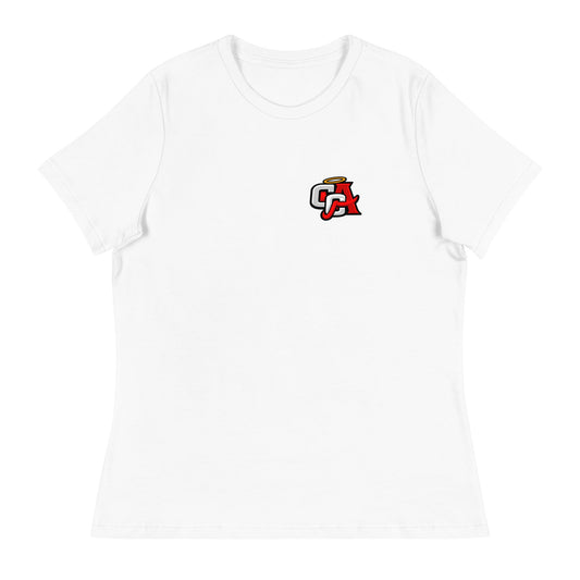 Performance | Women's Relaxed T Shirt | Cross City Angels | Angelic Fury Logo