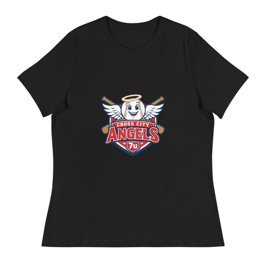 Performance | Women's Relaxed T Shirt | Cross City Angels | Shield Logo