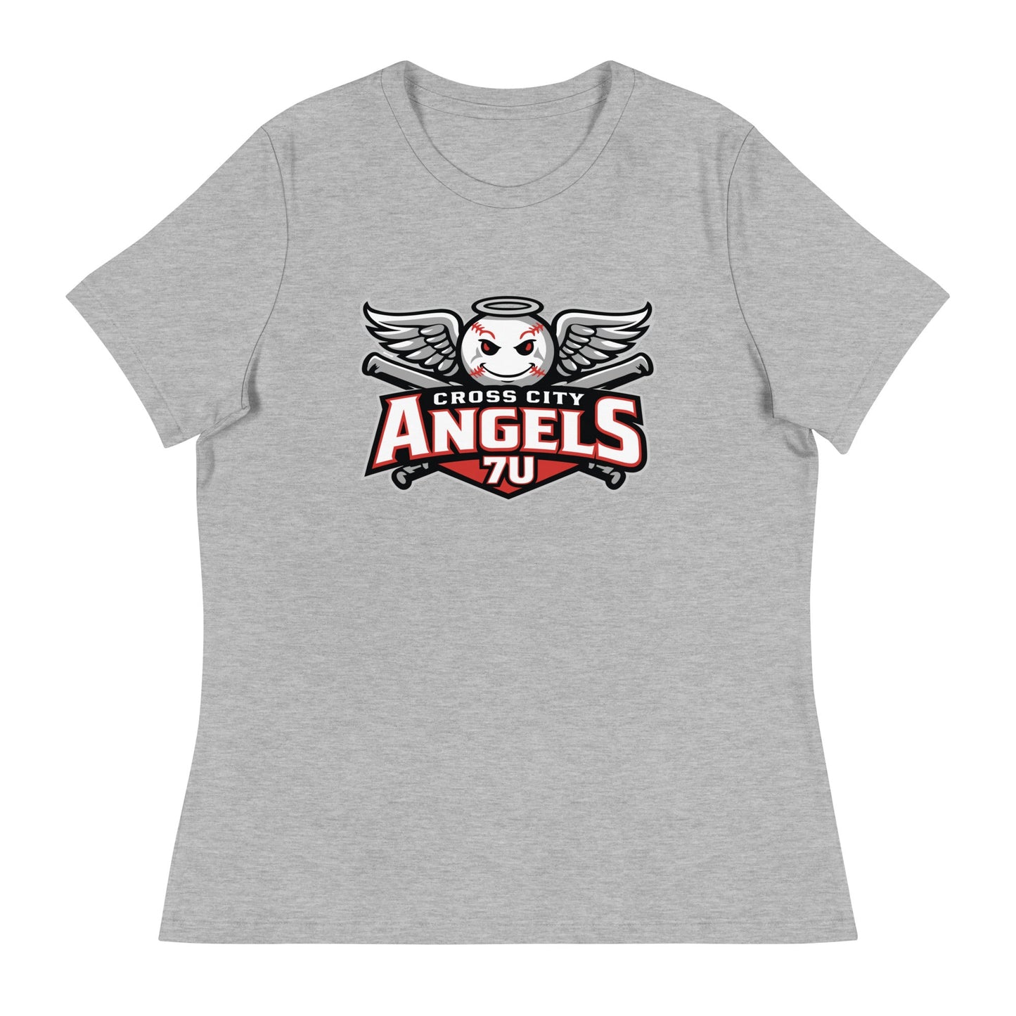 Performance | Women's Relaxed T Shirt | Cross City Angels | Winged Guardian Logo