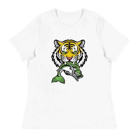 Performance | Women's Relaxed T Shirt | DeKalb Fishing Team | Mascot Logo