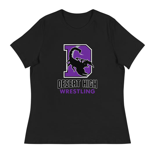 Performance | Women's Relaxed T Shirt | Desert High Scorpions | Crest Logo