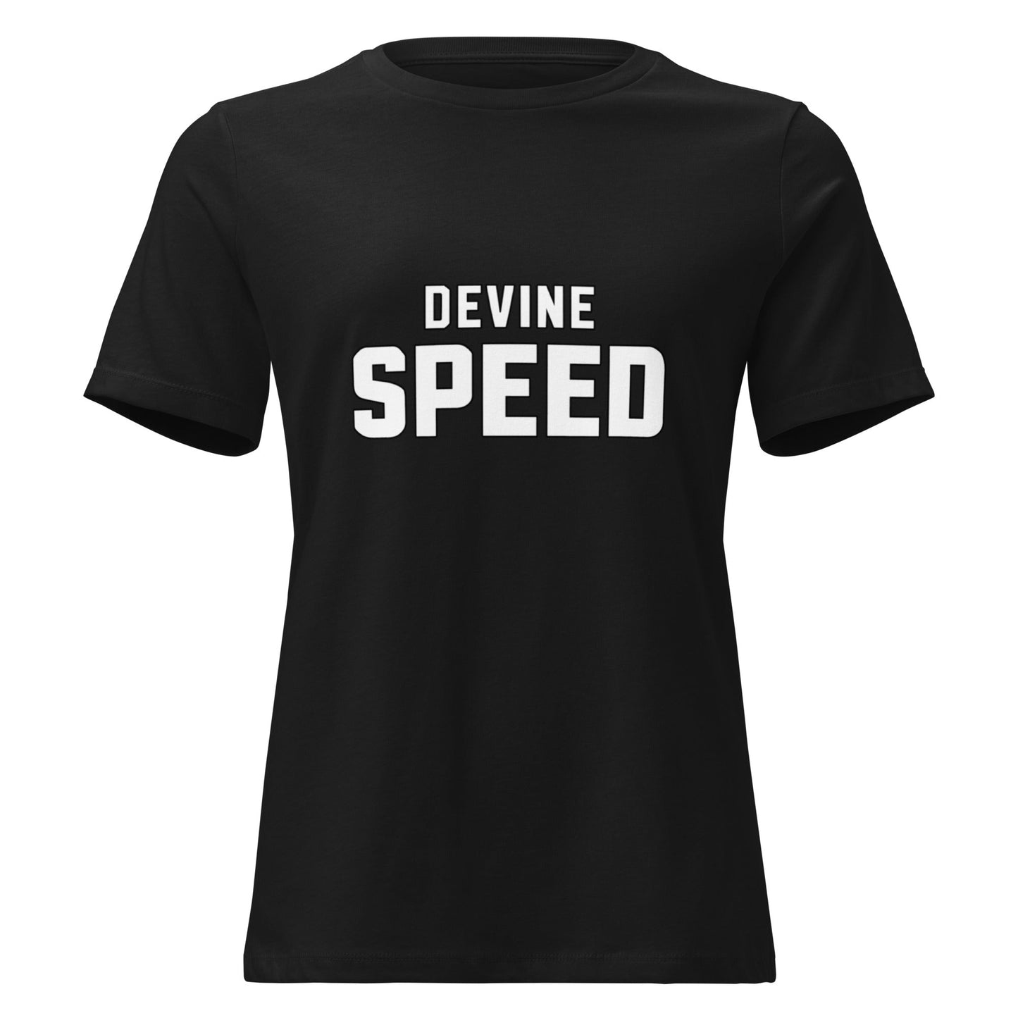 Performance | Women's Relaxed T Shirt | Devine Speed | Script Logo