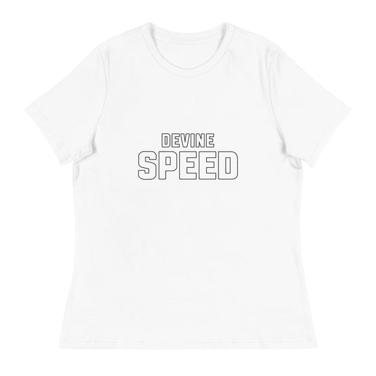 Performance | Women's Relaxed T Shirt | Devine Speed | Script Logo
