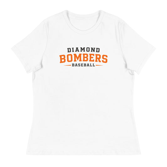 Performance | Women's Relaxed T Shirt | Diamond Bombers | Modern Script Logo