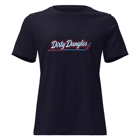 Performance | Women's Relaxed T Shirt | Dirty Dangles | Script Logo