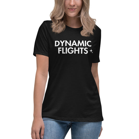 Performance | Women's Relaxed T Shirt | Dynamic Flights Gymnastics | Alt Logo