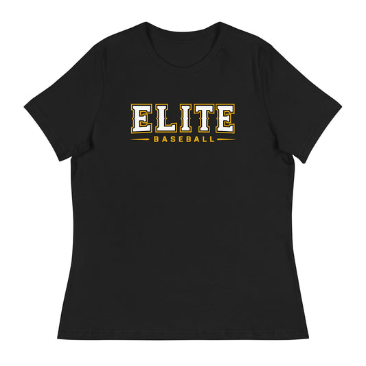 Performance | Women's Relaxed T Shirt | Elite Baseball | Vanguard Logo