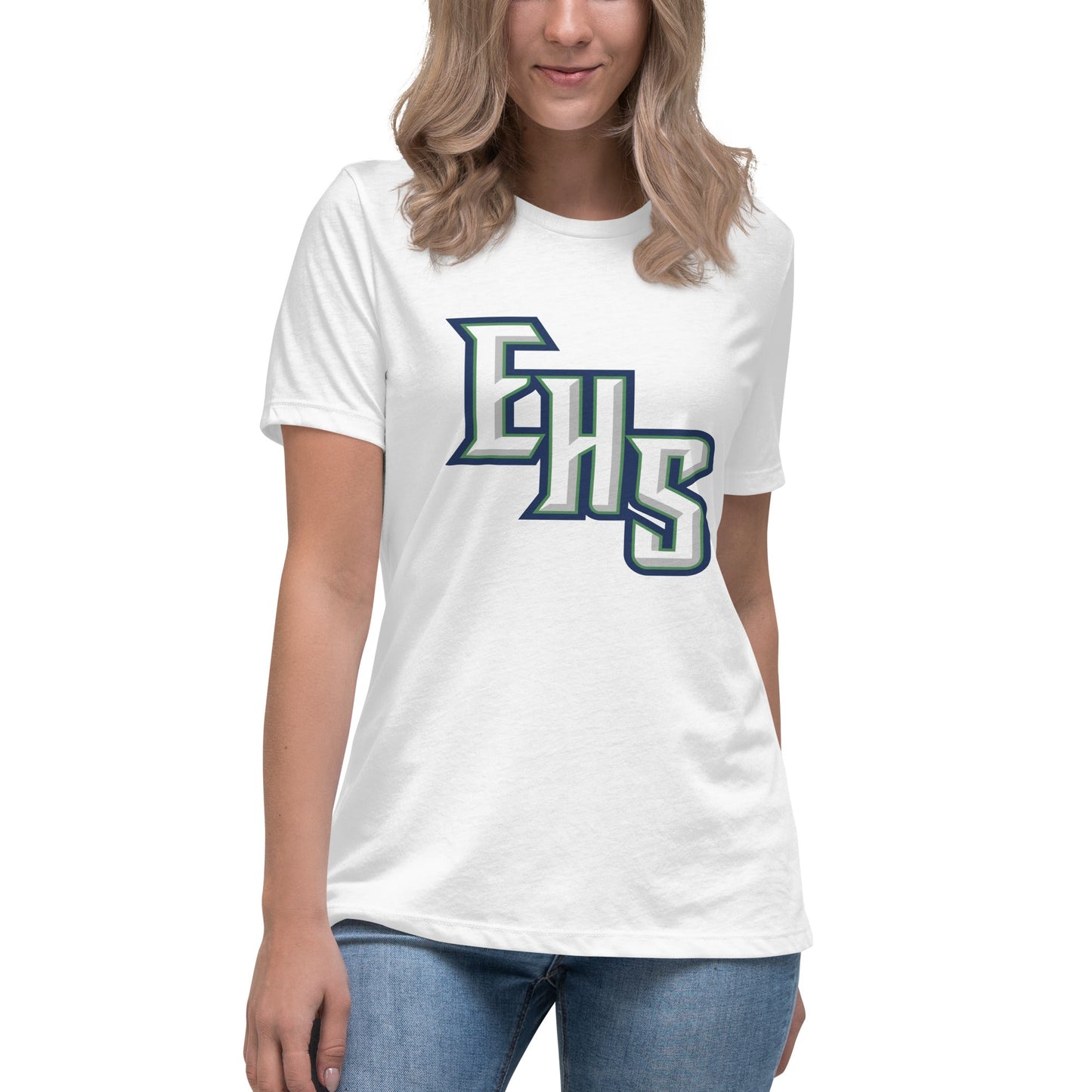 Performance | Women's Relaxed T Shirt | Emerald High School Baseball | EHS Logo