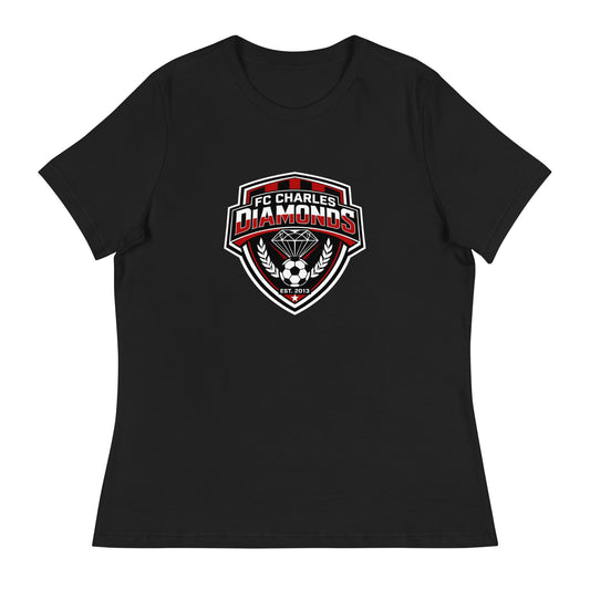 Performance | Women's Relaxed T Shirt | FC Charles: Diamonds | Emblem Logo