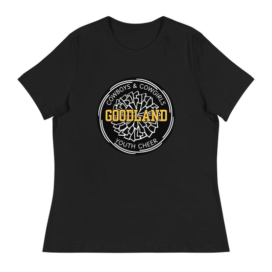 Performance | Women's Relaxed T Shirt | Goodland Youth Cheer | Badge Logo