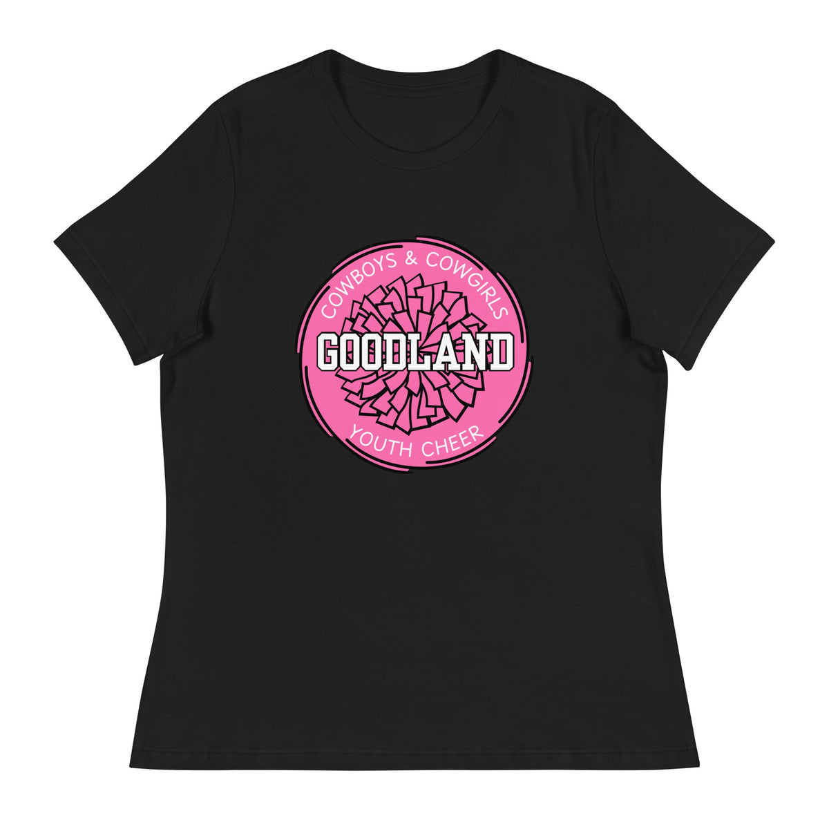 Performance | Women's Relaxed T Shirt | Goodland Youth Cheer | Vanguard Logo