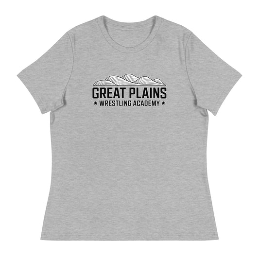 Performance | Women's Relaxed T Shirt | Great Plains Wrestling Academy | Crest Logo