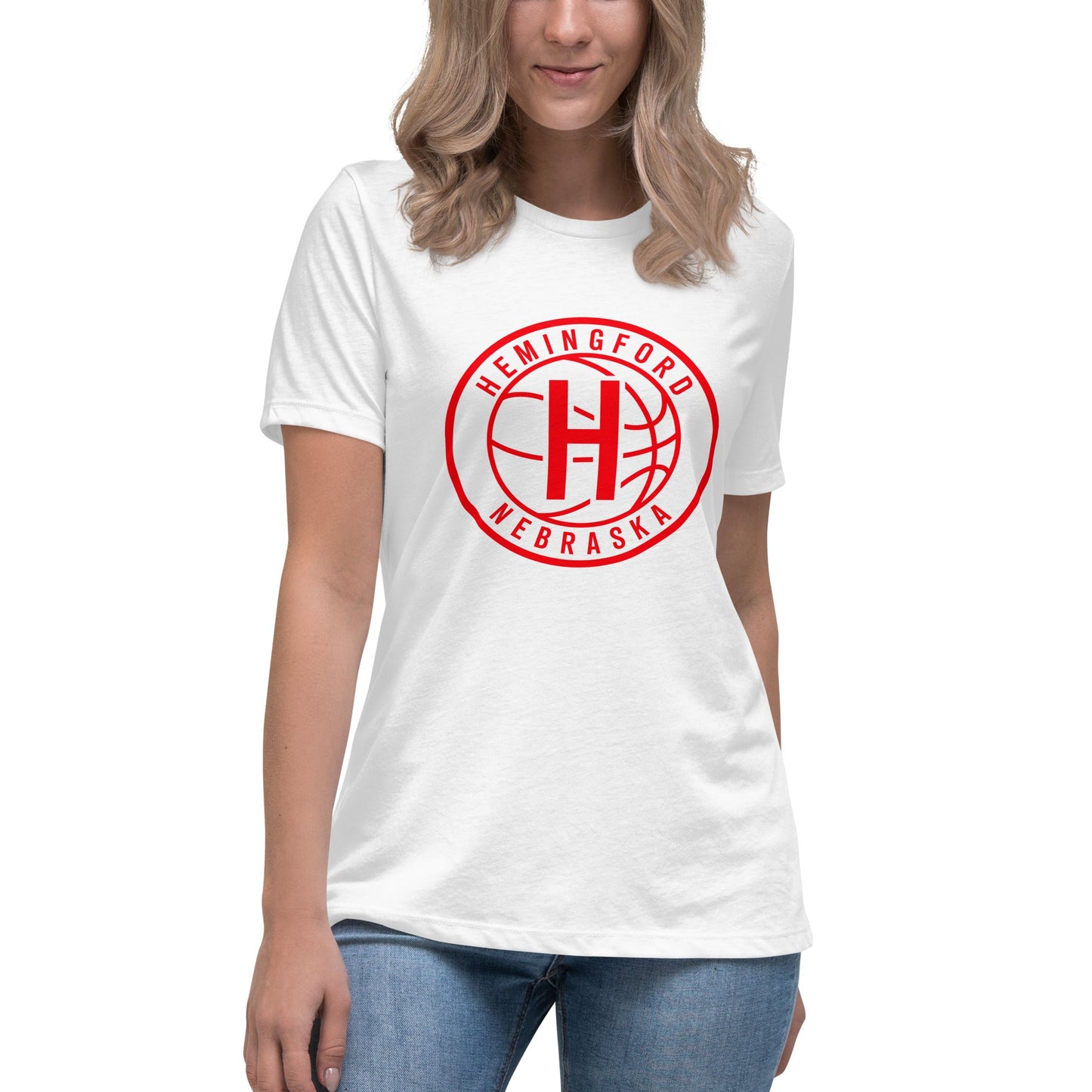 Performance | Women's Relaxed T Shirt | Hemingford Bobcats | Alt Badge Logo