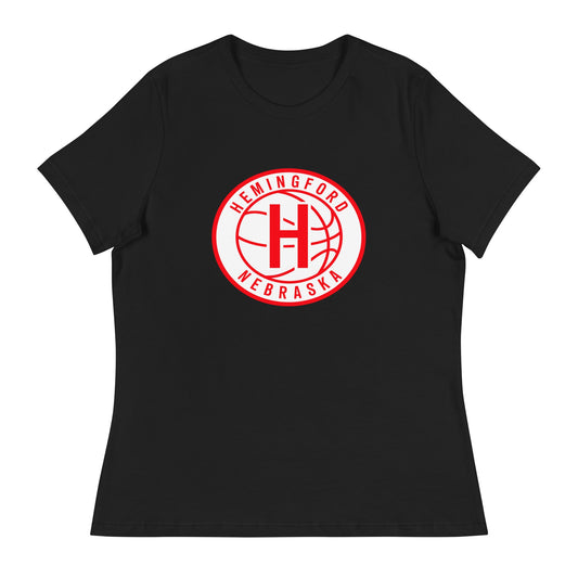 Performance | Women's Relaxed T Shirt | Hemingford Bobcats | Alt Badge Logo