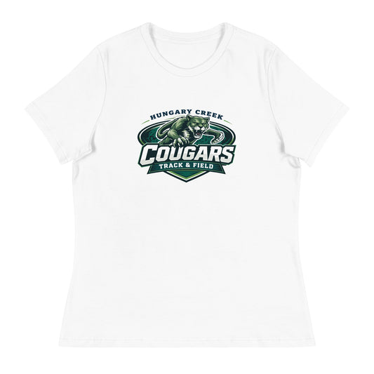 Performance | Women's Relaxed T Shirt | Hungary Creek Cougar | Shield Logo