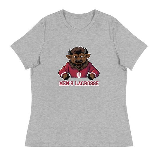 Performance | Women's Relaxed T Shirt | Indiana University Lacrosse | Mascot Logo