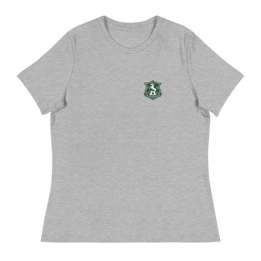 Performance | Women's Relaxed T Shirt | JFK Memorial Lady Mustang Soccer | Pocket Logo