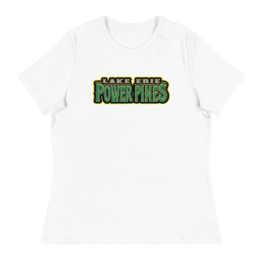 Performance | Women's Relaxed T Shirt | Lake Erie Power Pines | Script Logo