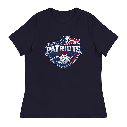 Performance | Women's Relaxed T Shirt | LFMS Athletics | Patriots Volleyball Logo
