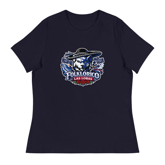 Performance | Women's Relaxed T Shirt | Los Lobitos | Las Lobas Logo