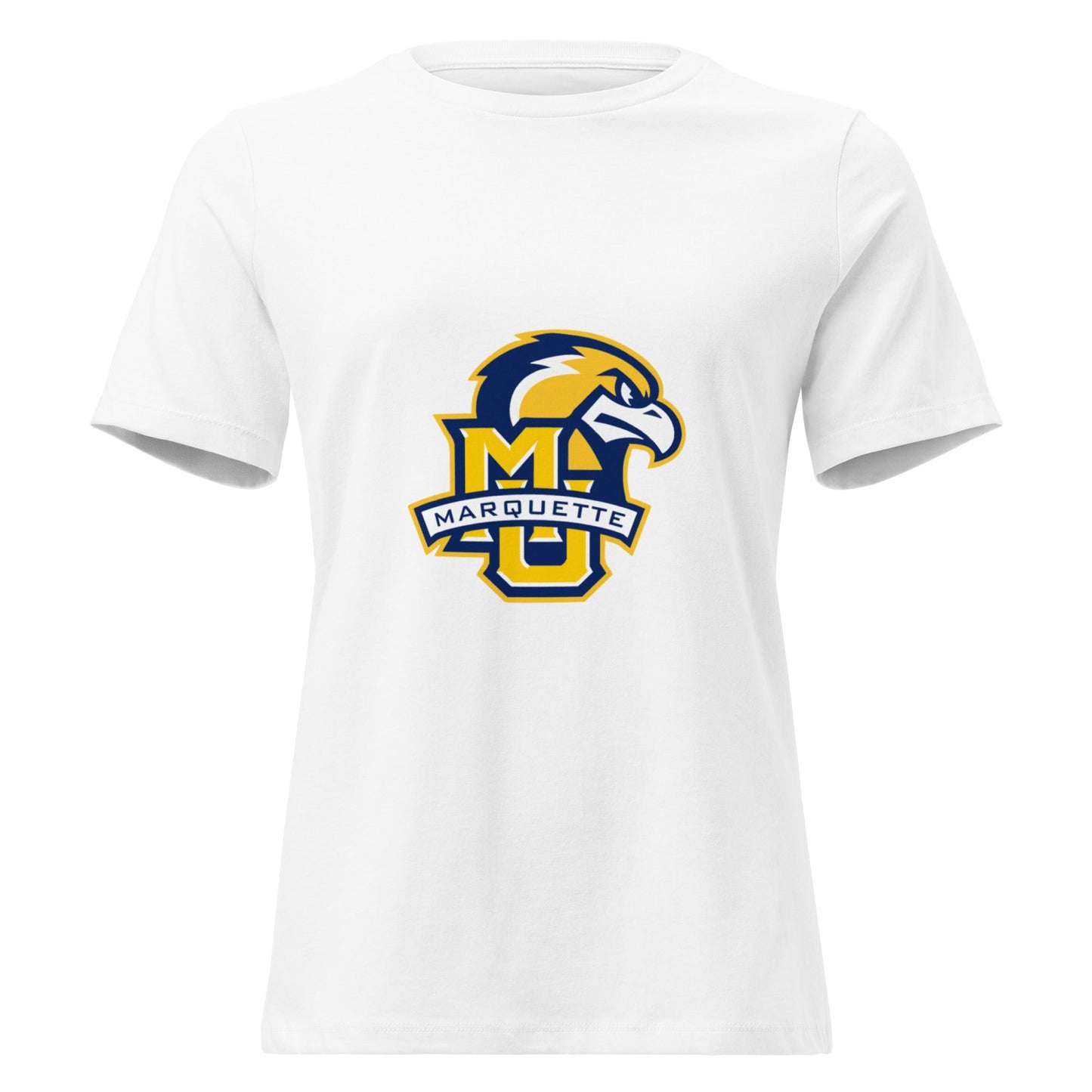 Performance | Women's Relaxed T Shirt | Marquette University Women's Hockey | Eagle Crest Logo
