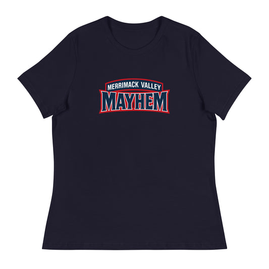 Performance | Women's Relaxed T Shirt | Merrimack Valley Mayhem | Script Logo