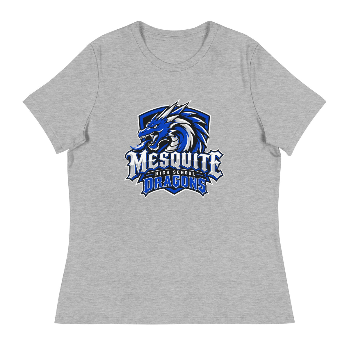 Performance | Women's Relaxed T Shirt | Mesquite High School | Emblem Logo